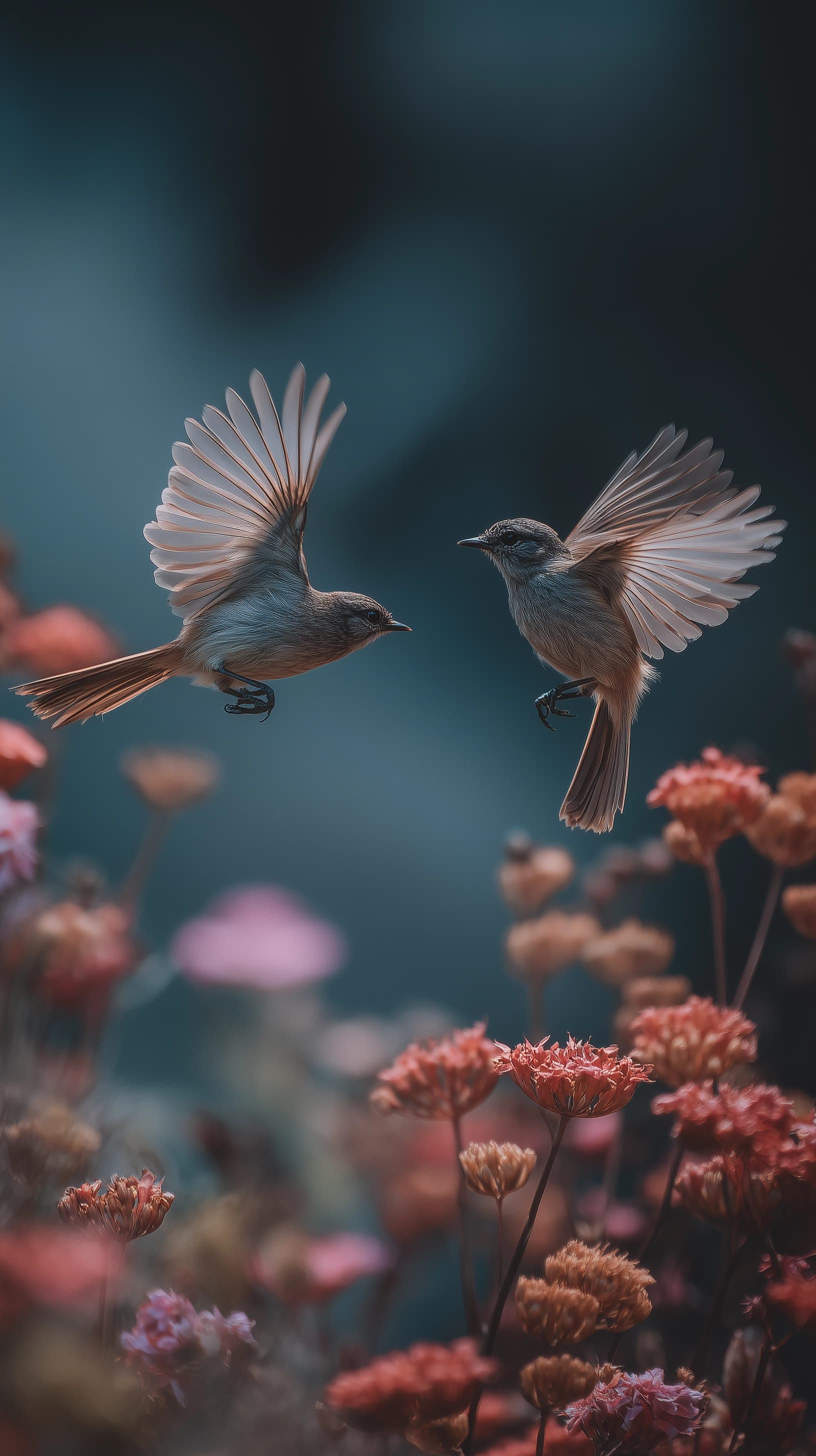 Forêt tropicale avec oiseaux